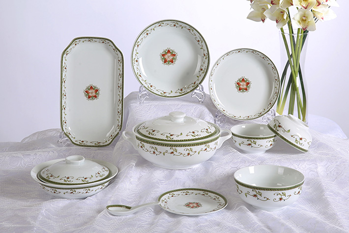 36頭中餐具海浪